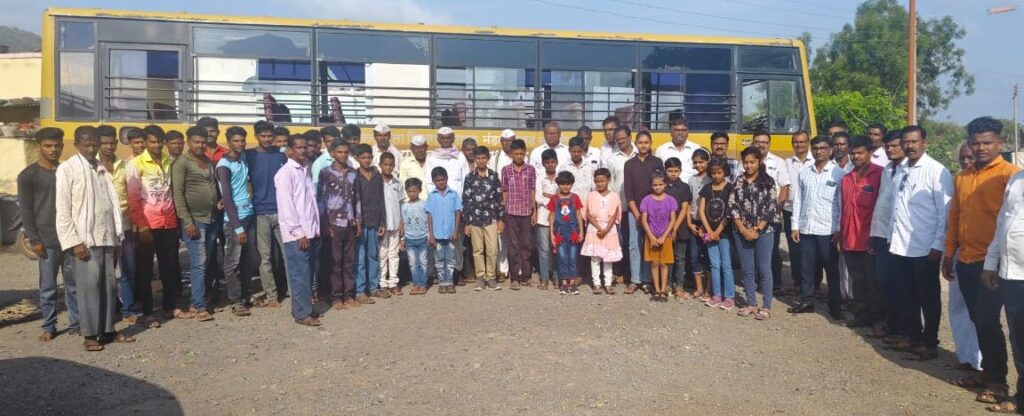 Free School bus for tribal students in rural india 2024