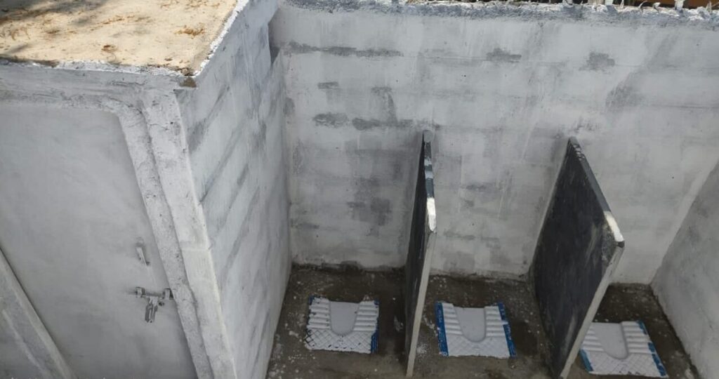 Girls toilet project 2025 - top view captured on 12-11-2025