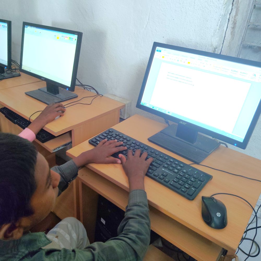 Direct beneficiary student in classroom